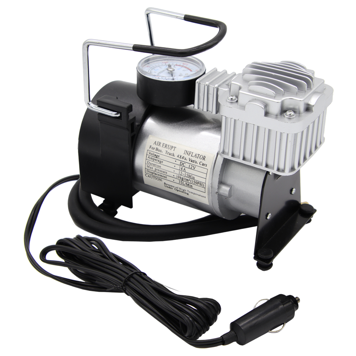 COMPRESOR AIRE 12V 150PSI 120W CIL.30MM
