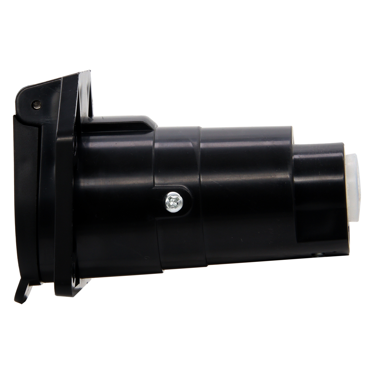 ENCHUFE AMERICANO HEMBRA 6 PINES PLANO PLASTICO NEGRO